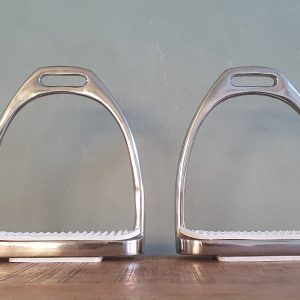 Stijgbeugels met witte blokjes 12cm