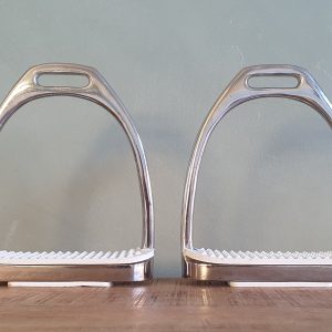Stijgbeugels met witte blokjes 12cm