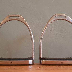 Stijgbeugels met zwarte blokjes 12cm