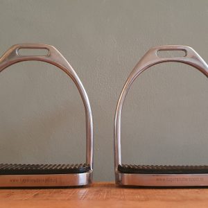 Stijgbeugels met zwarte blokjes 12cm